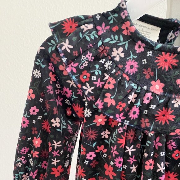 First Impressions Baby Girls Floral Ruffled Dress Size 0-3 Months 2-Piece Set - Picture 5 of 5